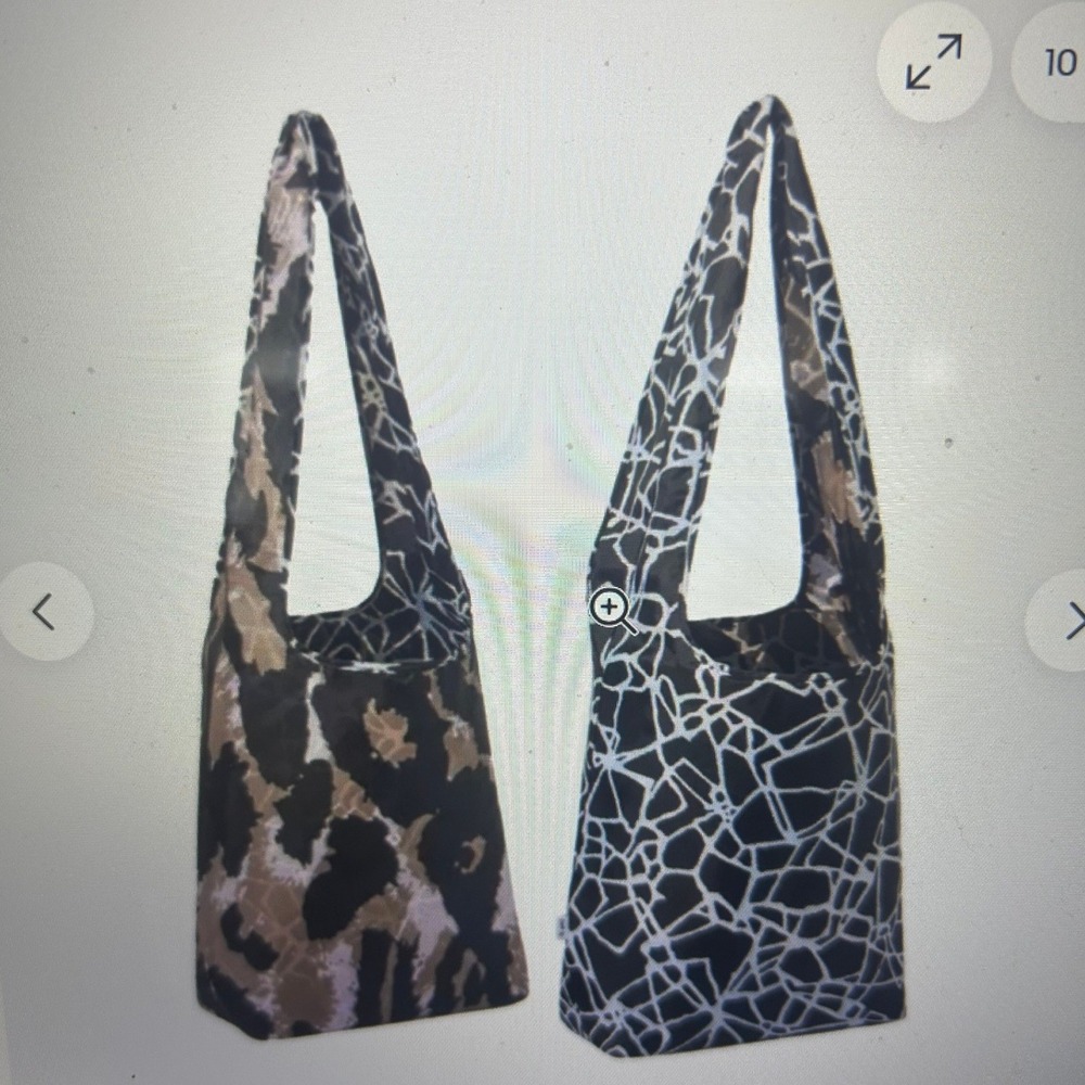 Diane von Furstenberg/Target Reversible Packable Market Bag Animal Print NWT#631